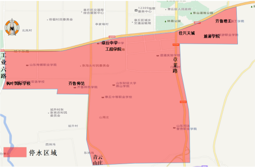 開(kāi)發(fā)區(qū)二水廠停水區(qū)域圖2